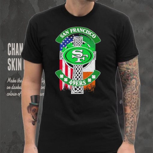 Saint Patrick’s day shamrock San Francisco 49ers flag logo shirt