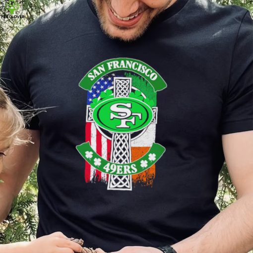 Saint Patrick’s day shamrock San Francisco 49ers flag logo shirt