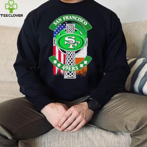 Saint Patrick’s day shamrock San Francisco 49ers flag logo shirt