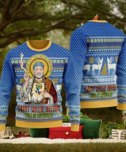 Saint Willie Nelson Unisex Ugly Christmas Sweater For Men And Women