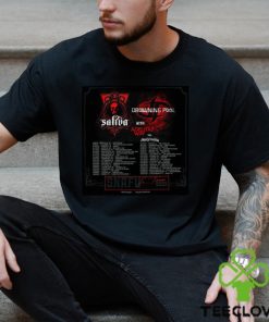 Saliva Recruit Drowning Pool Adelitas Way and Any Given Sin For SNAFU Le Tour 2023 Shirt