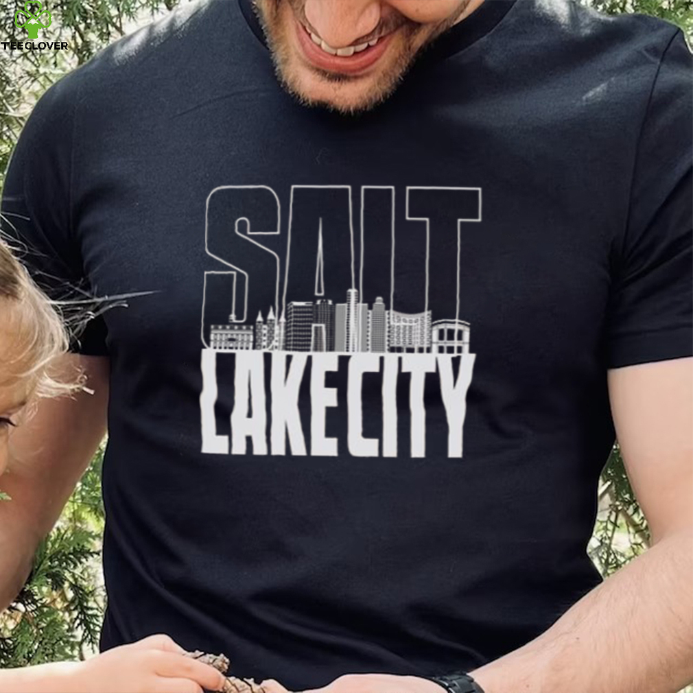 Salt Lake City Skyline USA T Shirt