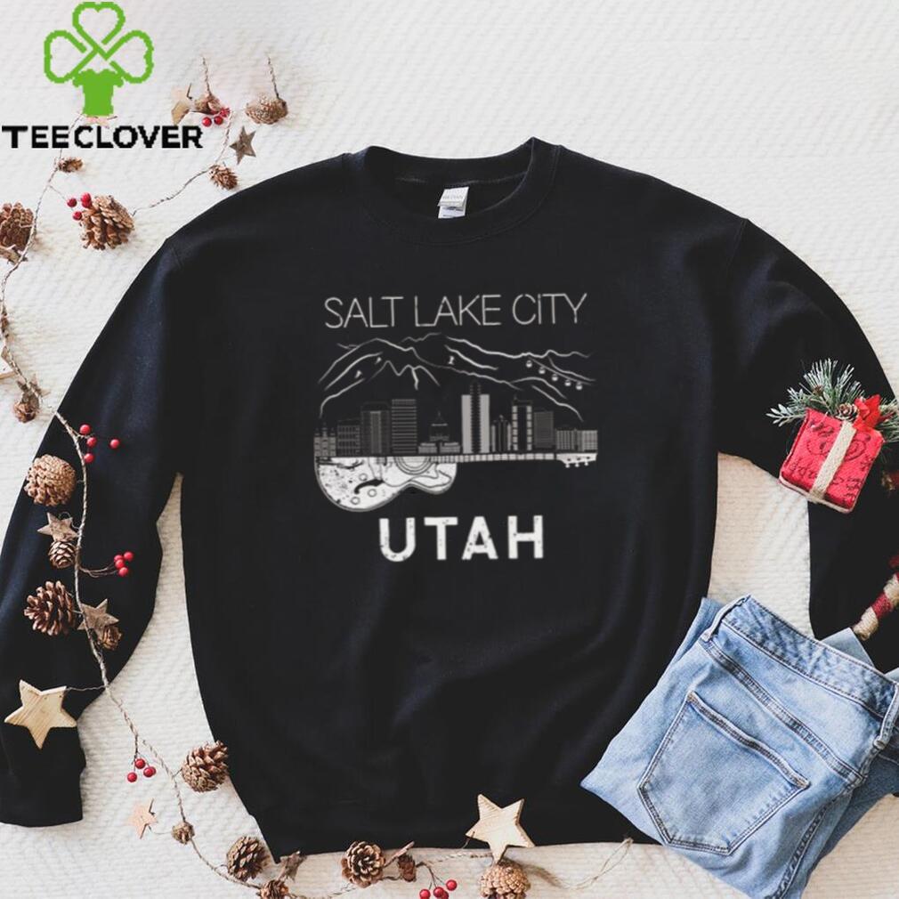 Salt Lake City Souvenir Men Utah Gift Music Guitar T Shirt Salt Lake City Souvenir Men Utah Gift Music Guitar T Shirt