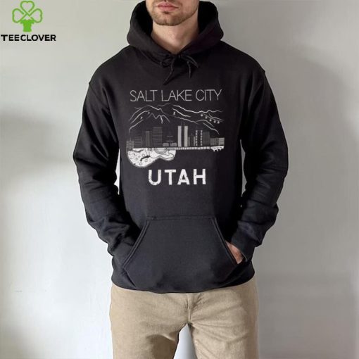 Salt Lake City Souvenir Men Utah Gift Music Guitar T Shirt