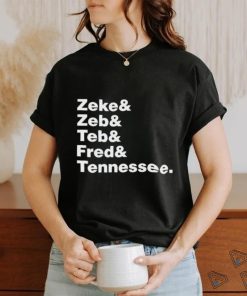 Sam Carter wearing Zeke Zeb Ted Fred Tennessee shirt