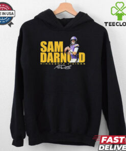 Sam Darnold No. 14 Minnesota Vikings signature hoodie, sweater, longsleeve, shirt v-neck, t-shirt