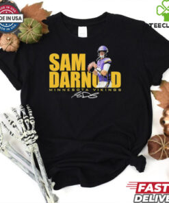 Sam Darnold No. 14 Minnesota Vikings signature hoodie, sweater, longsleeve, shirt v-neck, t-shirt