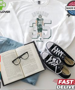 Sam Edwards #35 MSU Michigan State Spartans Illustrated t shirt