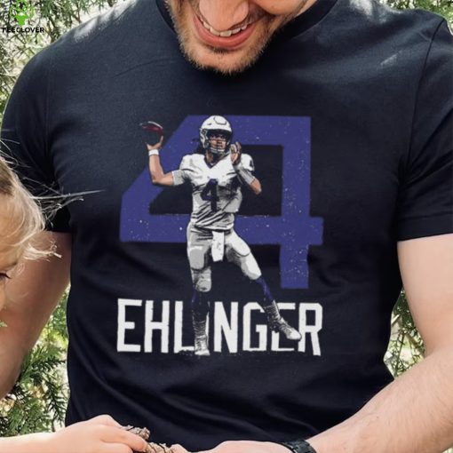 Sam Ehlinger Indianapolis Colts Bold Number Quarterback Shirt