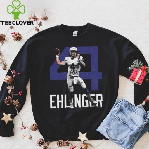 Sam Ehlinger Indianapolis Colts Bold Number Quarterback Shirt