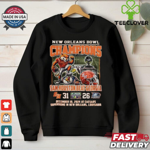 Sam Houston Bearcats New Orleans Bowl Beat Georgia 2024 Mascot 2D Shirt