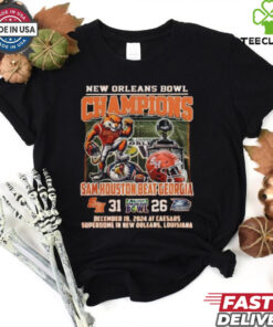 Sam Houston Bearcats New Orleans Bowl Beat Georgia 2024 Mascot 2D Shirt