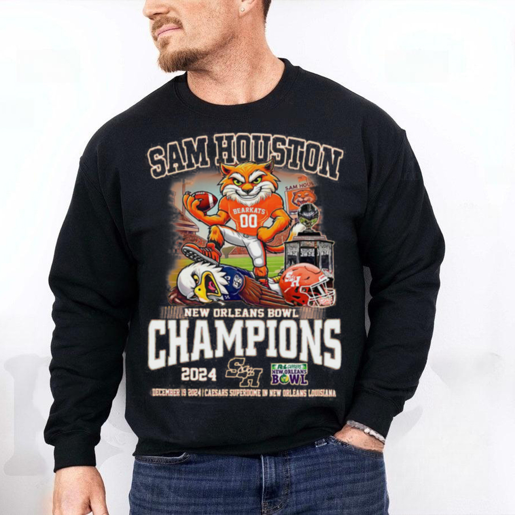 Sam Houston Bearkats New Orleans Bowl Champions 2024 T Shirt Sam Houston Bearkats New Orleans Bowl Champions 2024 T Shirt