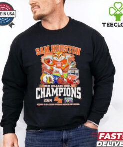 Sam Houston Bearkats beat Georgia Southern Eagles New Orleans Bowl Champions 2024 mascot shirt
