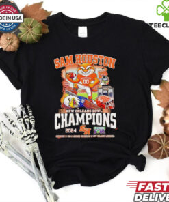 Sam Houston Bearkats beat Georgia Southern Eagles New Orleans Bowl Champions 2024 mascot shirt
