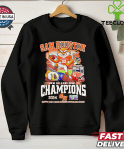 Sam Houston Bearkats beat Georgia Southern Eagles New Orleans Bowl Champions 2024 mascot shirt