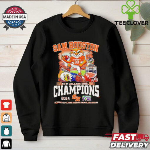 Sam Houston Bearkats beat Georgia Southern Eagles New Orleans Bowl Champions 2024 mascot shirt