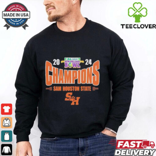 Sam Houston State Bearkats 2024 New Orleans Bowl  NCAA Division Championship Hoodie T Shirt