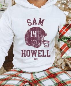 Sam Howell Washington Helmet Font Shirt 3 Sam Howell Washington Helmet Font Shirt
