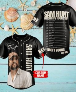 Sam Hunt Outskirts Tour 2024 Custom Baseball Jersey]