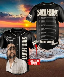 Sam Hunt Outskirts Tour 2024 Custom Baseball Jersey]