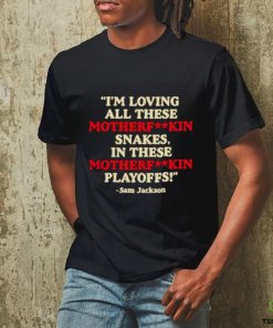 Sam Jackson I’m loving all these motherfuckin snakes shirt