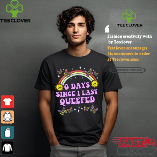 Sam Ramsdell Wearing O Days Since Last Queefed Tee Shirt