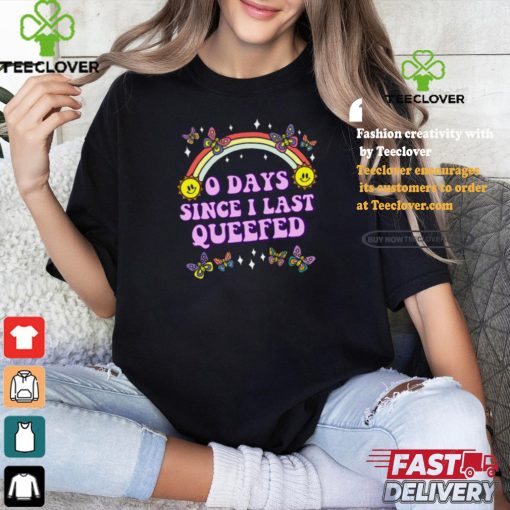 Sam Ramsdell Wearing O Days Since Last Queefed Tee Shirt