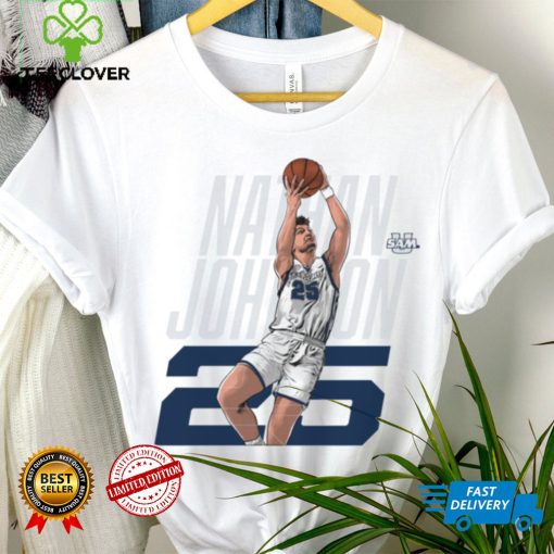 Samford NCAA Men's Basketball Nathan Johnson 2023 2024 Post Season Shirt