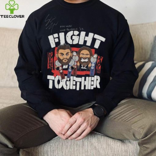 Sami Zayn Autographed & Inscribed Fight Together Match Worn T Shirt