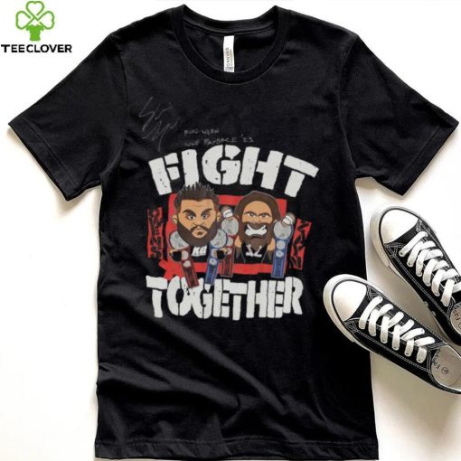 Sami Zayn Autographed & Inscribed Fight Together Match Worn T Shirt