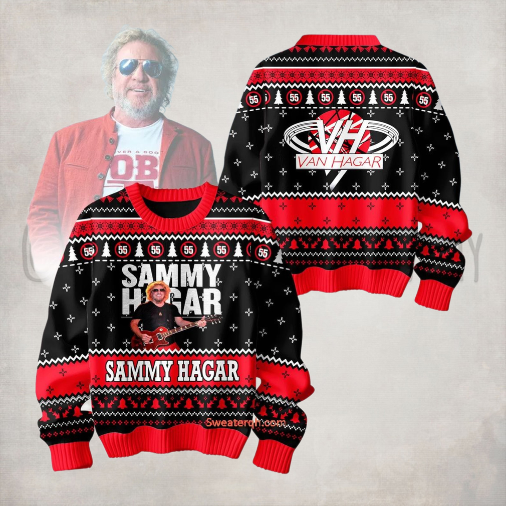 Sammy Hagar Van Hagar Christmas Ugly Sweater Sammy Hagar Van Hagar Christmas Ugly Sweater