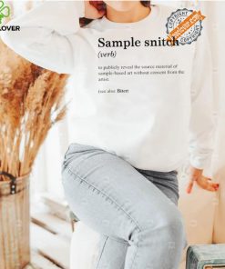Sample Snitch Definition Shirt