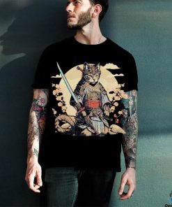 Samurai Ninja Cat Vintage Japanese Shirt