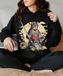 Samurai Ninja Cat Vintage Japanese Shirt