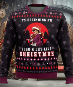 Samurai X Its Beginning To Look a Lot Like Christmas Ugly Christmas Sweater
