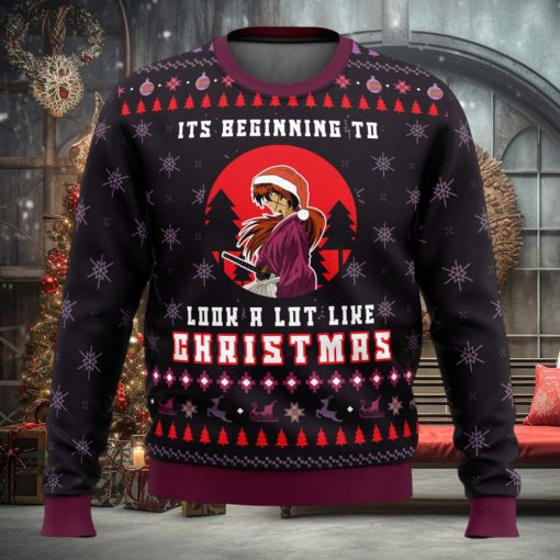 Samurai X Its Beginning To Look a Lot Like Christmas Ugly Christmas Sweater