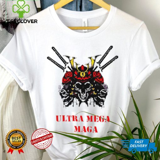 Samurai skull Ultra Mega Maga logo hoodie, sweater, longsleeve, shirt v-neck, t-shirt