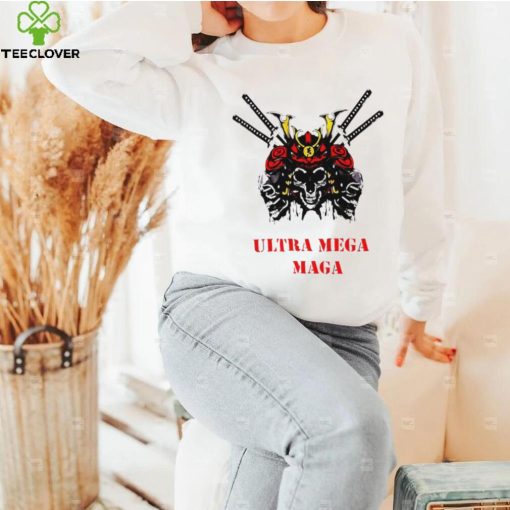 Samurai skull Ultra Mega Maga logo hoodie, sweater, longsleeve, shirt v-neck, t-shirt