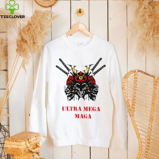 Samurai skull Ultra Mega Maga logo hoodie, sweater, longsleeve, shirt v-neck, t-shirt