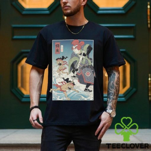 Samurai vs Demon Covid Ukiyo e Unisex T Shirt