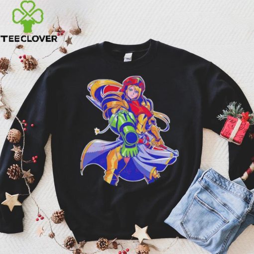 Samus Aran from Metroid Full Armor Hunter shirt