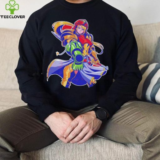 Samus Aran from Metroid Full Armor Hunter shirt
