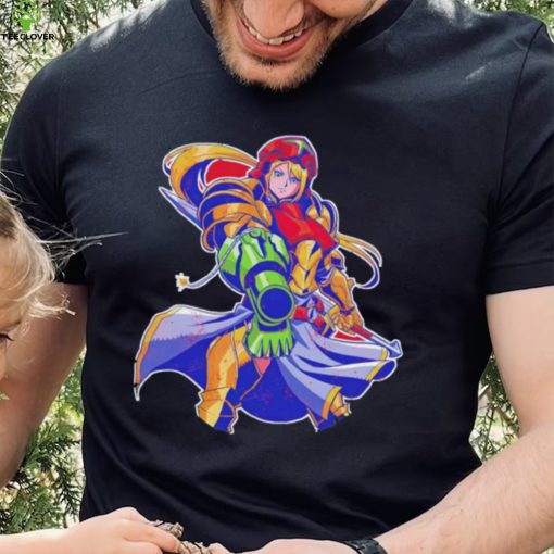 Samus Aran from Metroid Full Armor Hunter shirt