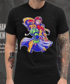 Samus Aran from Metroid Full Armor Hunter shirt