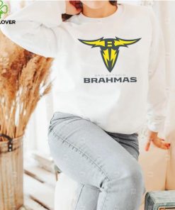 San Antonio Brahmas Women's Lockup Logo White T Shirt