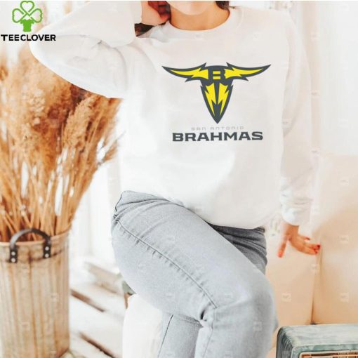San Antonio Brahmas Women’s Lockup Logo White T Shirt
