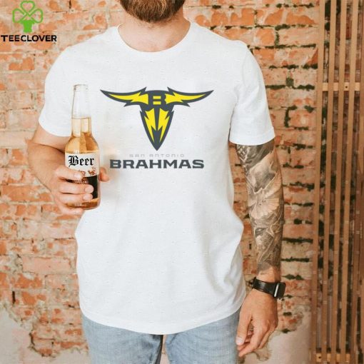 San Antonio Brahmas Women’s Lockup Logo White T Shirt