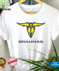 San Antonio Brahmas Women's Lockup Logo White T Shirt
