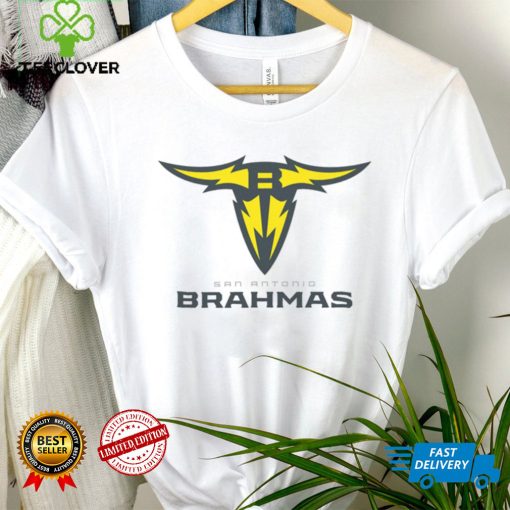 San Antonio Brahmas Women’s Lockup Logo White T Shirt
